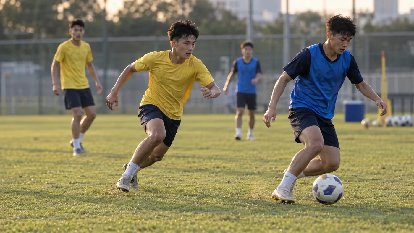 Ảnh minh họa: cầu thủ dự bị pressing và lùi về phòng ngự