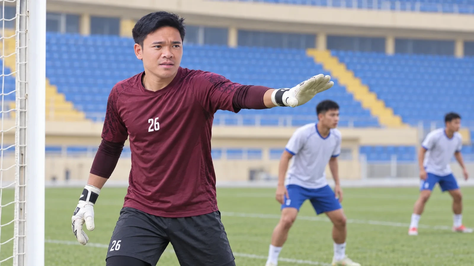Ảnh minh họa Thủ môn Trần Nguyên Mạnh Thép Xanh Nam Định